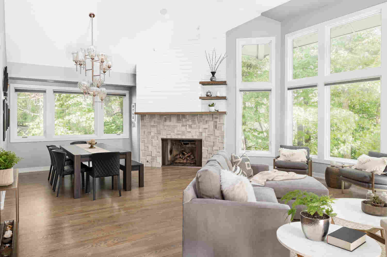 Living room remodel in Downers Grove | Platinum Builders