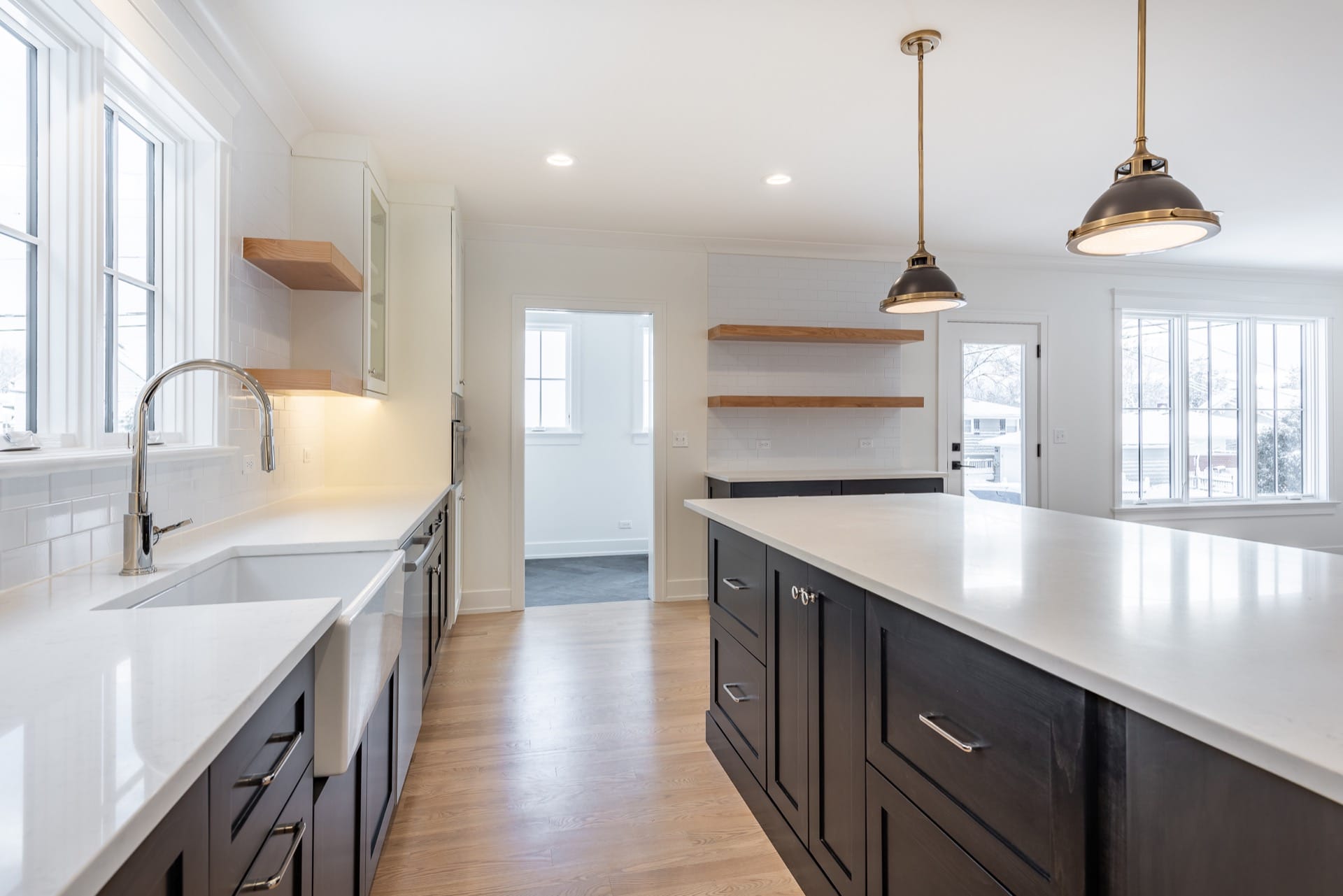 New Construction home in Downers Grove - view of kitchen between island and sink.