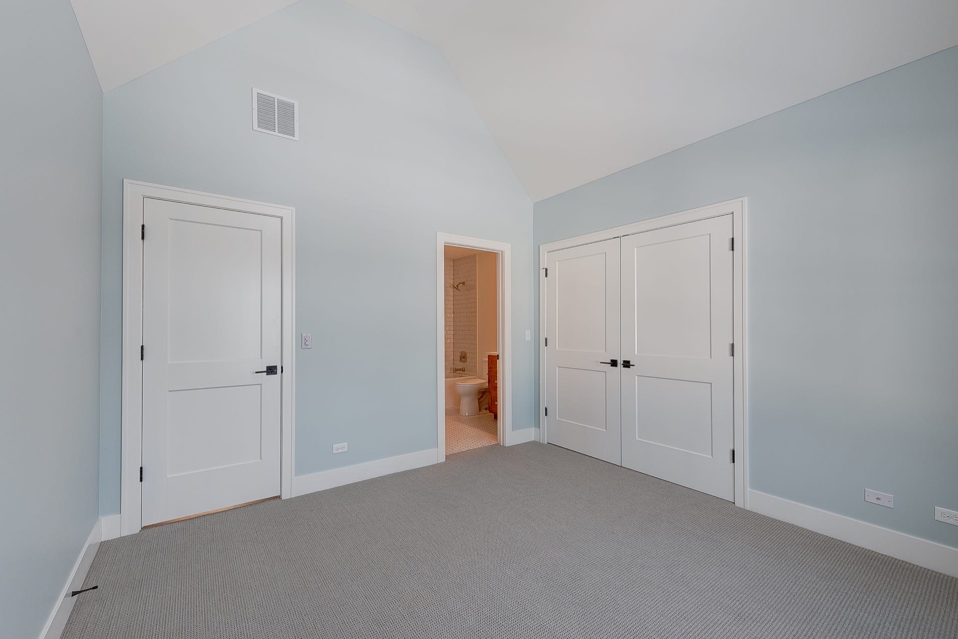 New Construction home in Downers Grove - view of bedroom with attached bathroom.