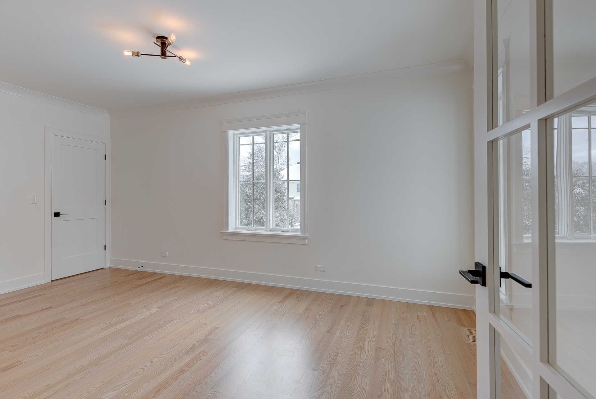 New Construction home in Downers Grove - view into study.