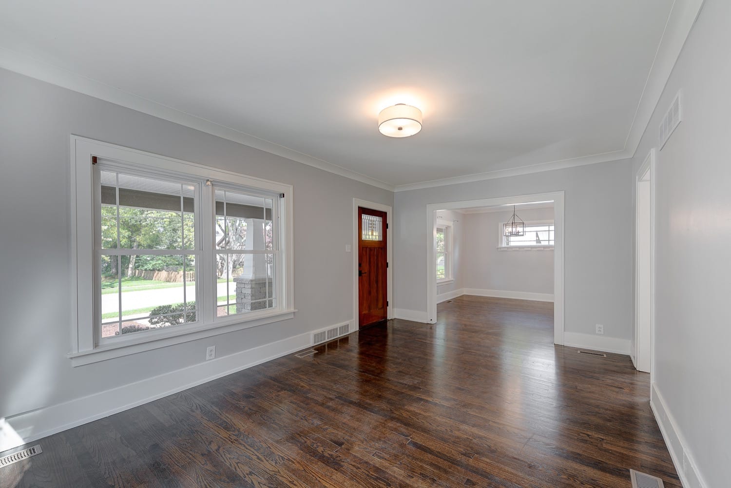 Wheaton Renovation - view of dining room from front room.